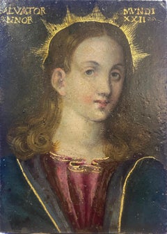 Salvator Mundi, oil on copper, North Italian school, late 16th–early 17th c.
