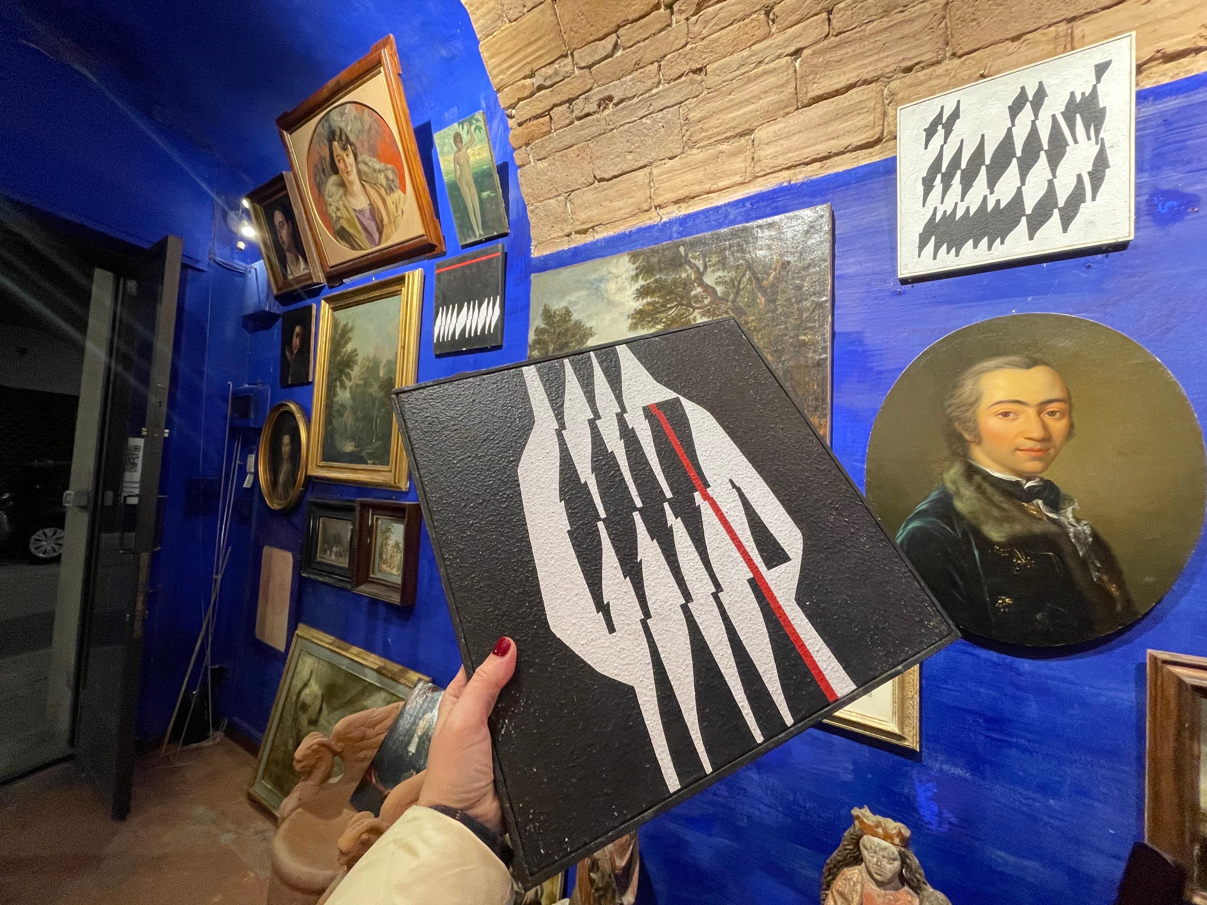 Enrico Sirello, 1975 - Anisotropic Effects in Italian Abstract Painting For Sale 10