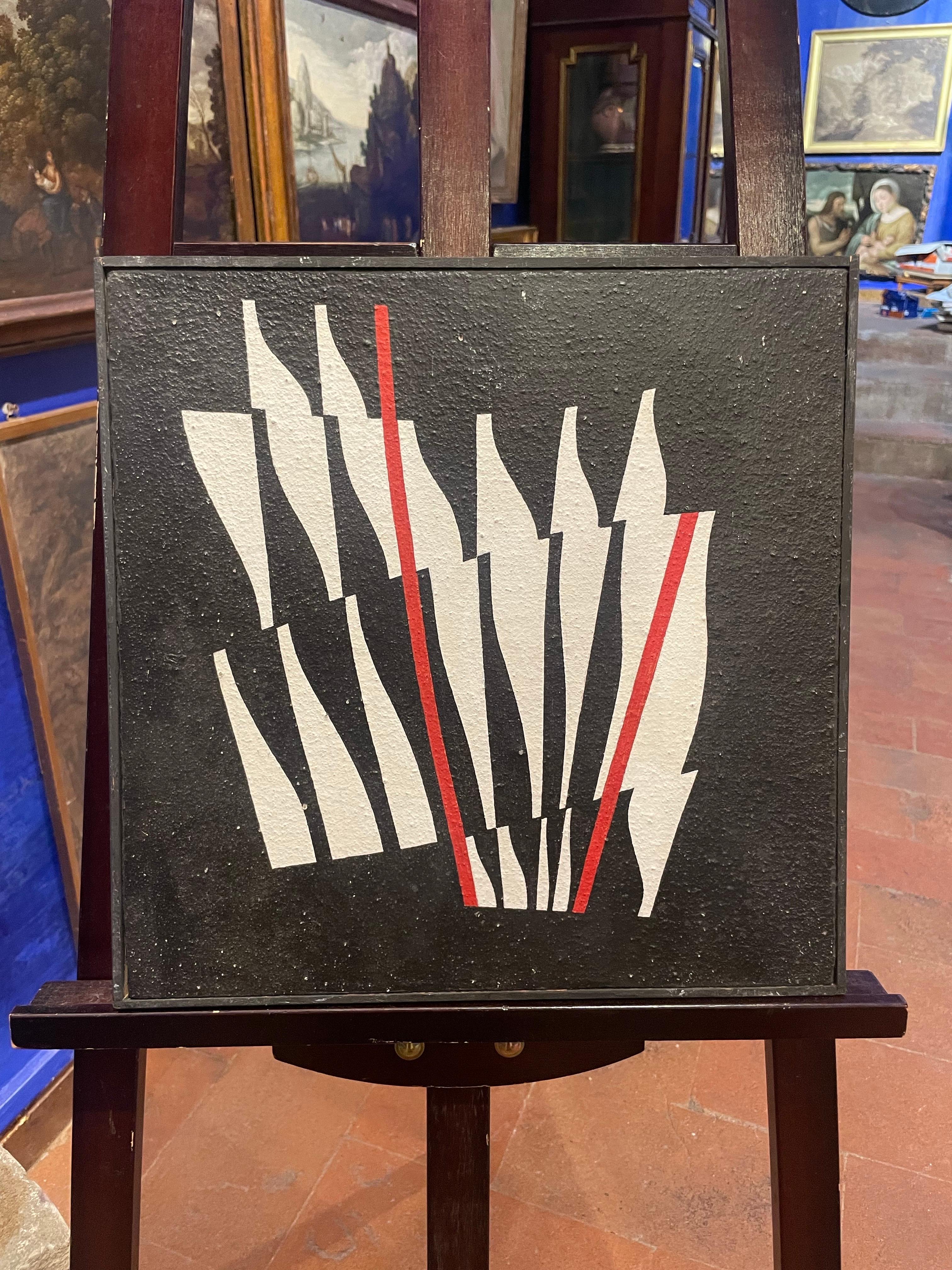 Optische Abstraktion von Enrico Sirello, 1974 - Italienische Arte-Programmata-Bewegung im Angebot 13