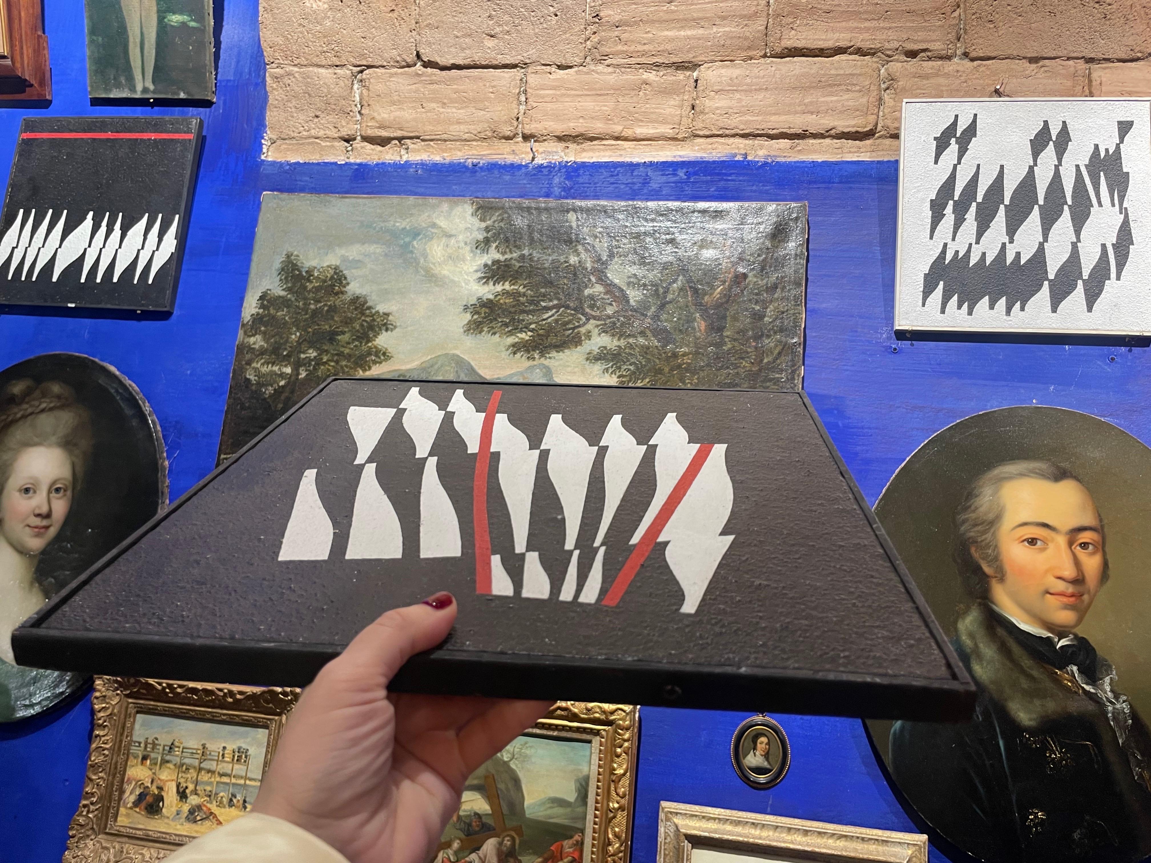 Optische Abstraktion von Enrico Sirello, 1974 - Italienische Arte-Programmata-Bewegung im Angebot 17