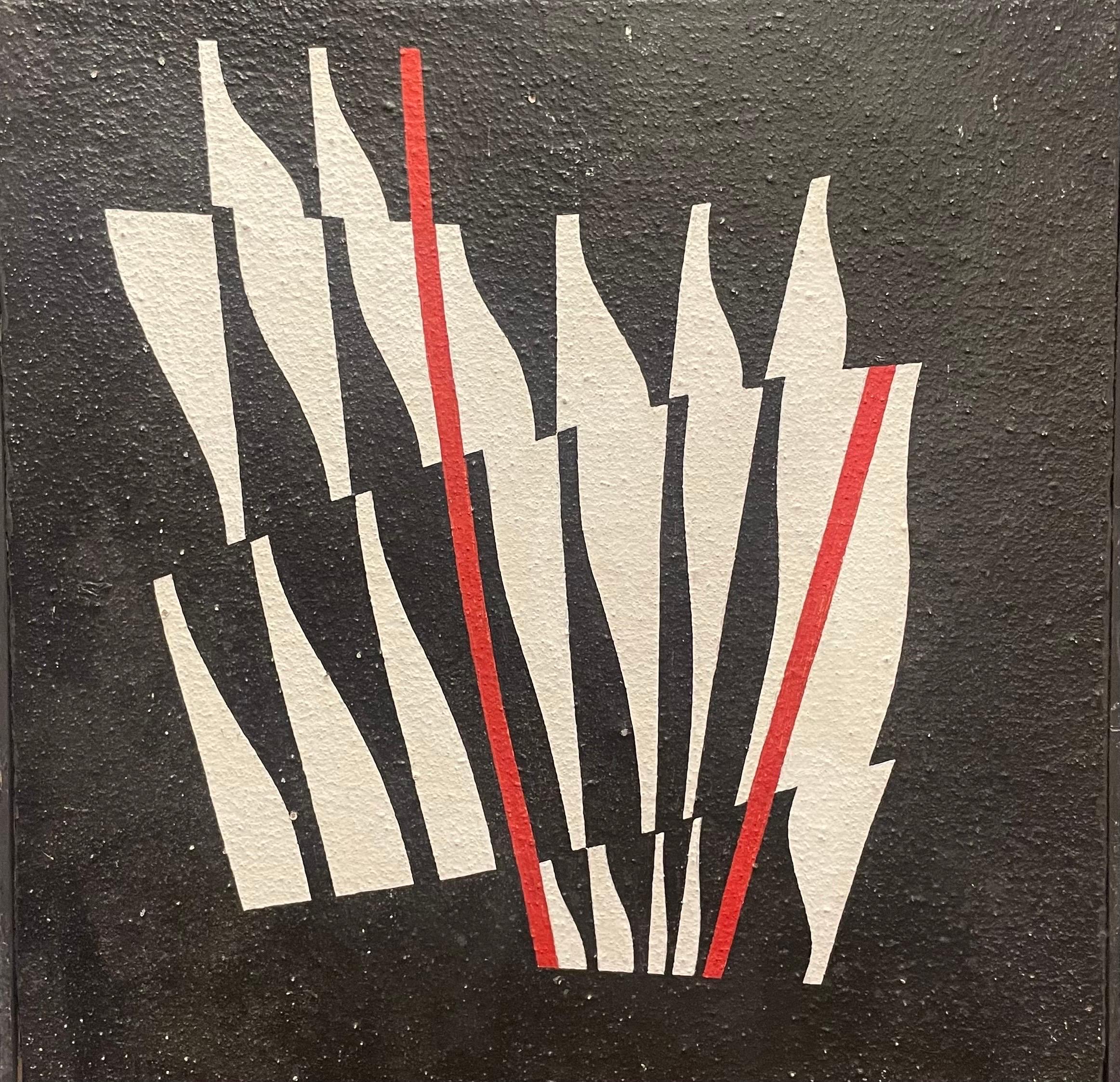 Optical Abstraction by Enrico Sirello, 1974 - Italian Arte Programmata Movement