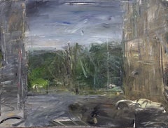 Expressive cityscape by Folco Chiti Battelli (Florence, 1932–2011), 1976