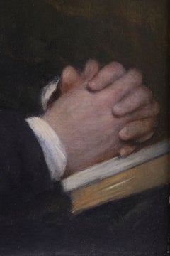 19th Century portrait of Robert Bevan oil on canvas by William Boxall