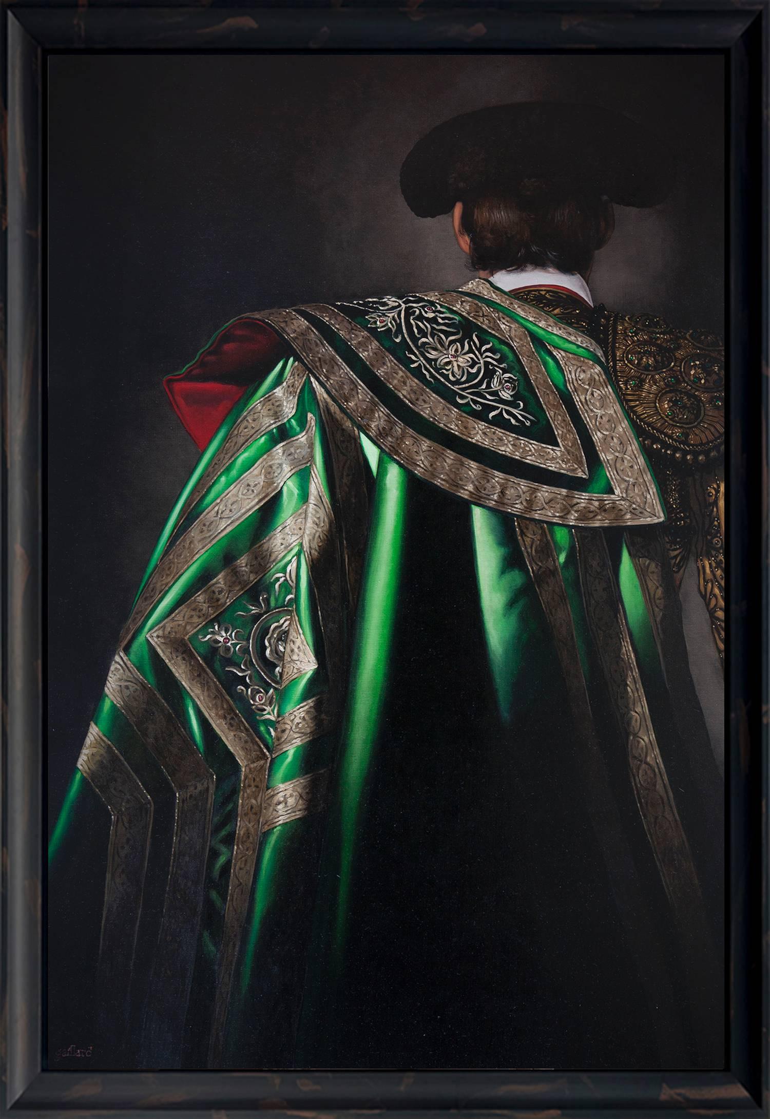 El Capote Verde Bandera - Painting by Christian Gaillard