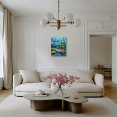 «Sueños de Provenza» Expresionismo contemporáneo lienzo para pintura acrílica con motivos naturales