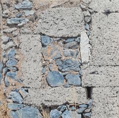 Ancient Wall with Stone-filled Window 4