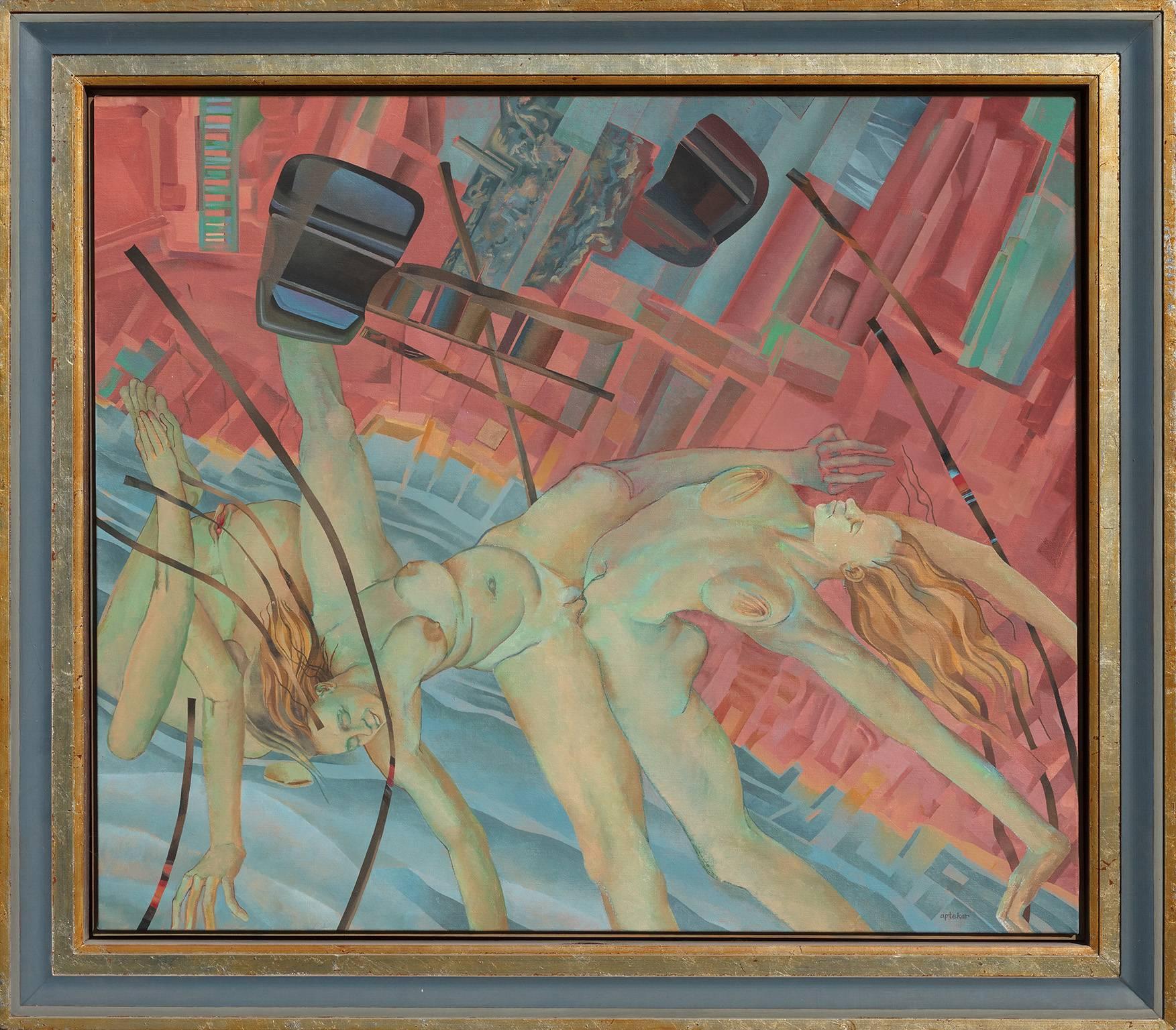 Bernard Aptekar Nude Painting - The City has a Body
