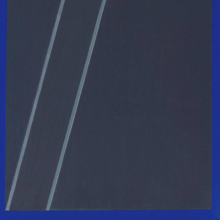 Martin Canin Untitled Ultramarine Blue Color Field Oil Painting For