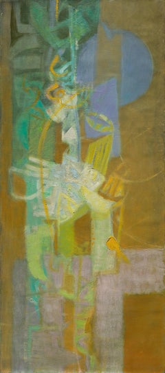 Nocturno 1 - Pittura astratta Greene & Greene, Realismo Magico Sudamericano