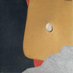 Composición encantada - Escultura de cuero y piedra, inspirada en Burri y Fontana