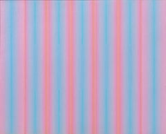 "Ozone" - Historic Blue and Pink Large Color Field Oil Painting