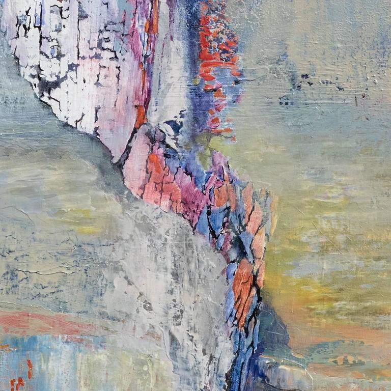 Andrei Petrov Acadian Driftwood Large Abstract Landscape Painting