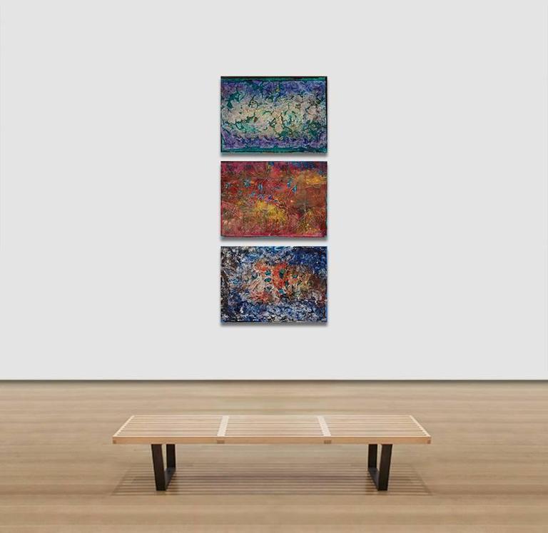 Gian Berto Vanni Shining Silver in the Lake Abstract Blue, Greene