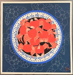 Crabs on a Plate - Chinese folk art painting
