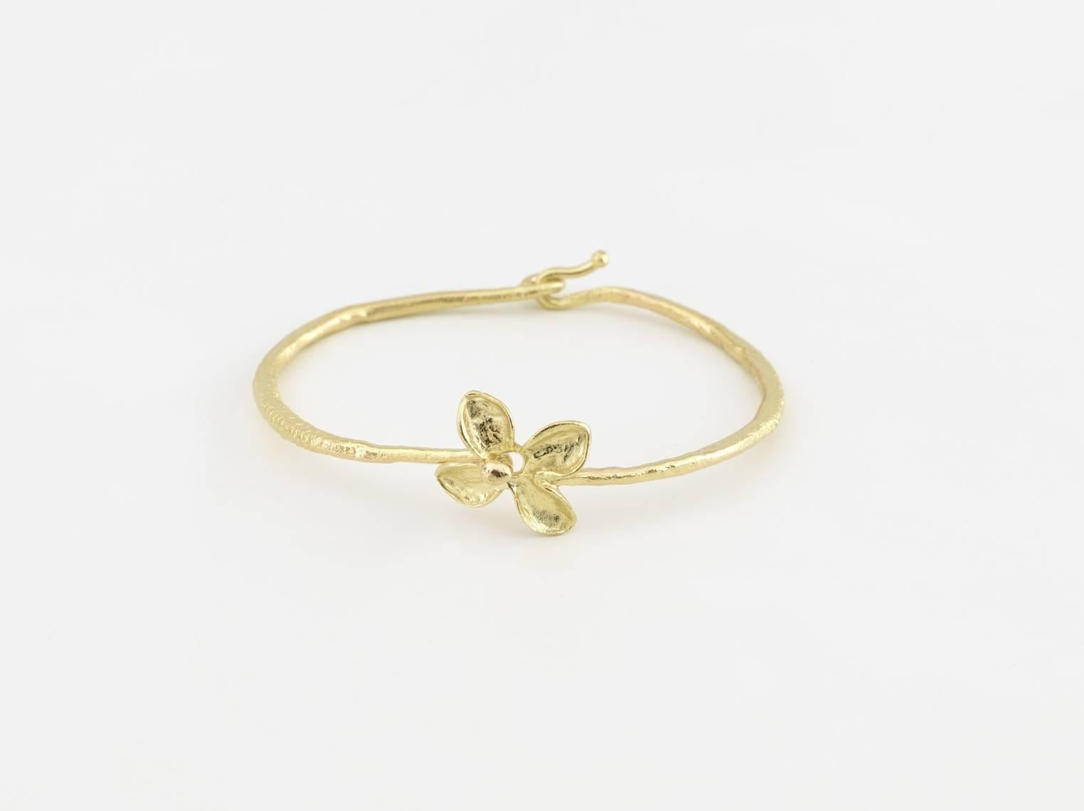 Bracelet petite fleur en or - Art by Claude Lalanne