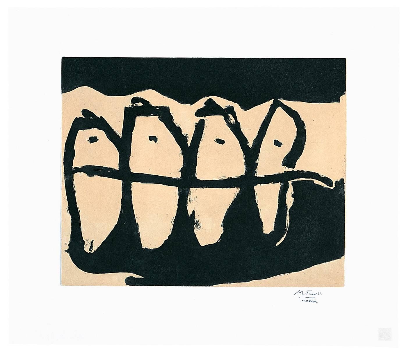 Robert Motherwell Abstract Print - Wanderers