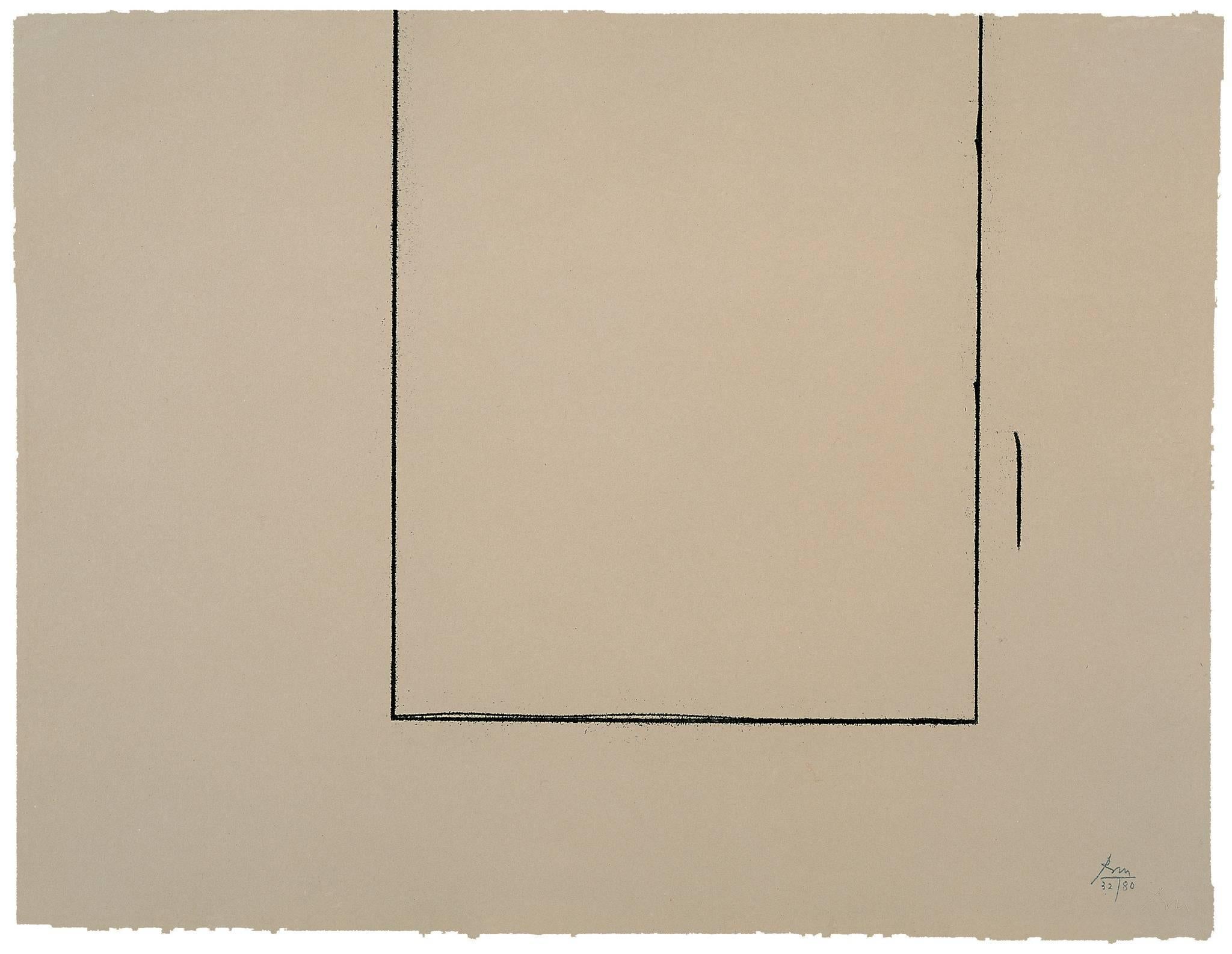 Beige Open - Print by Robert Motherwell