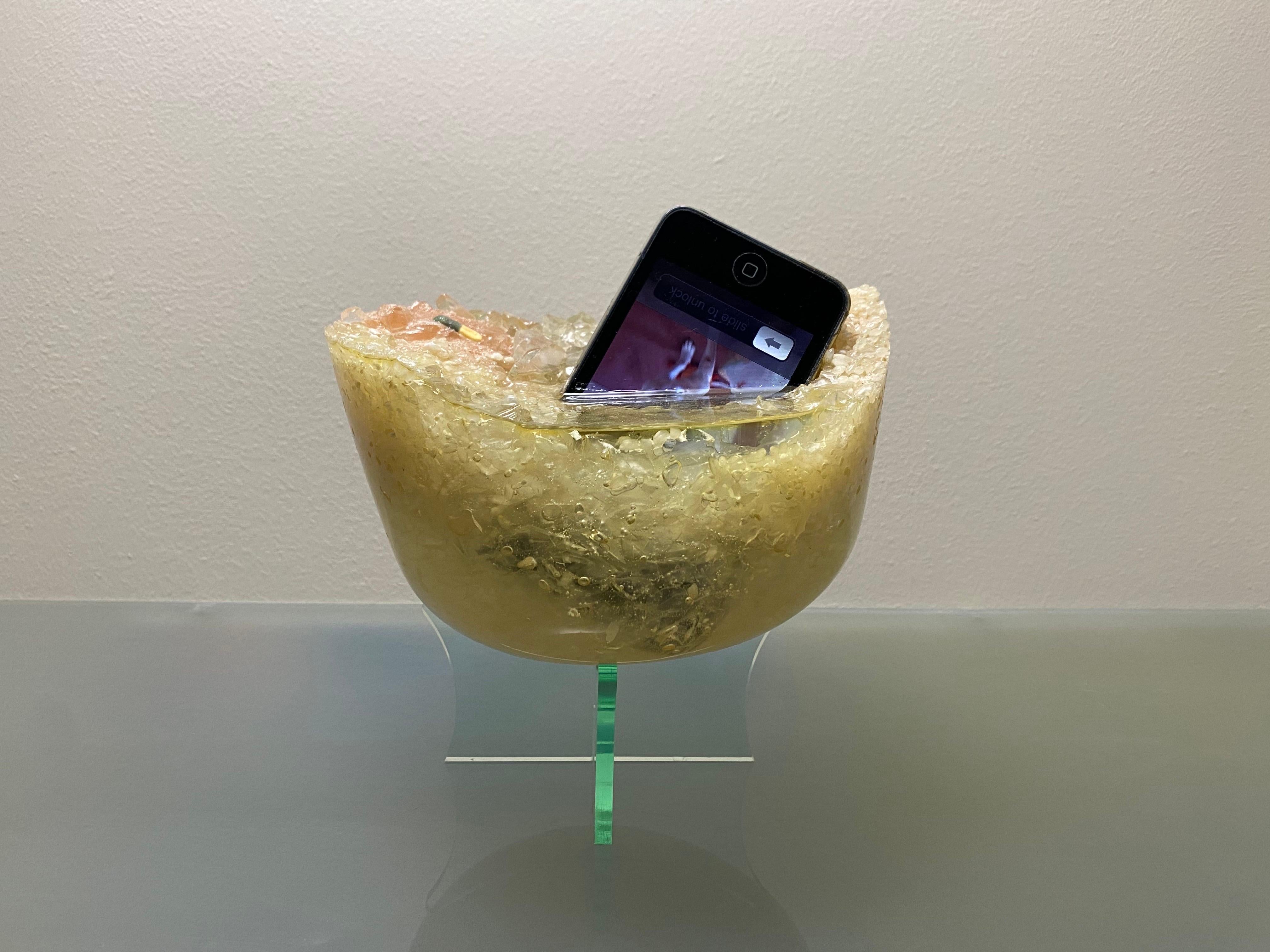 Banquet IV-Time Capsule-ipod2008-Resin Casting-UK Awarded Conceptual Artist  For Sale 9