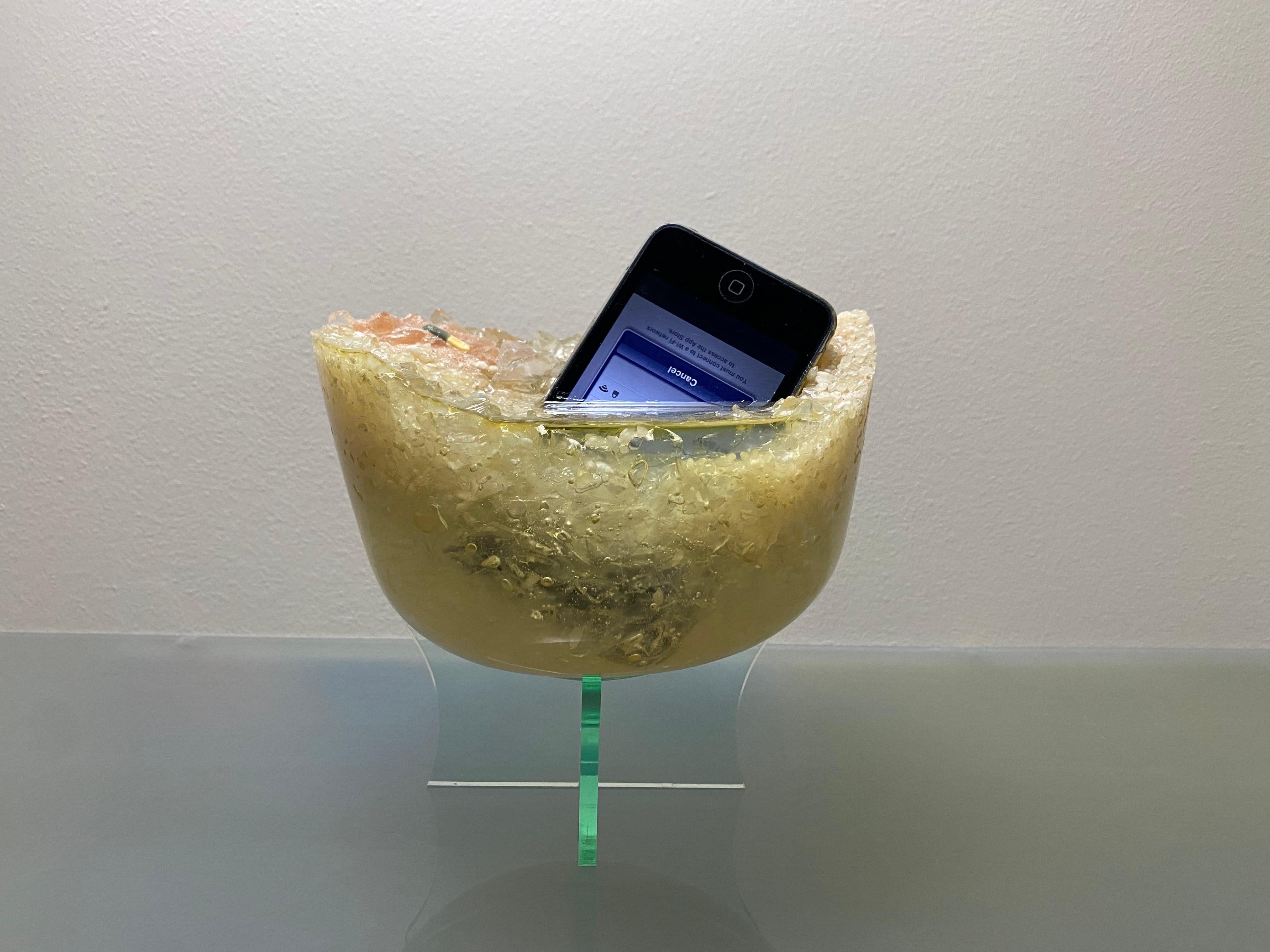 Banquet IV-Time Capsule-ipod2008-Resin Casting-UK Awarded Conceptual Artist  For Sale 11