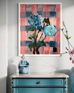 The Weaver- Original Oil-UK Awarded Artist-( feat. Scottish Tartan vs Camellia)