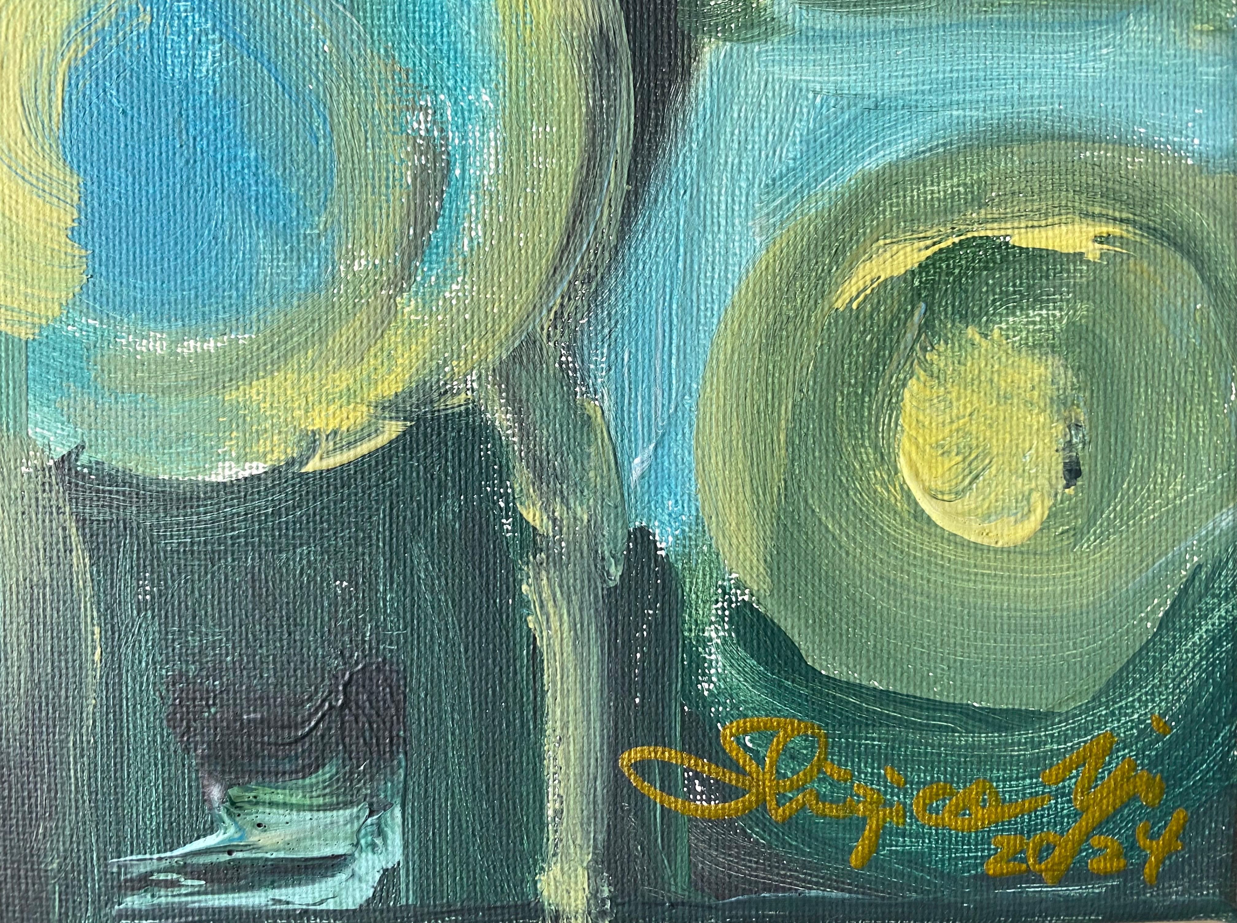 Original Diptychon-Spring Duet-British Awarded Artist-abstrakte Landschaft, Ölgemälde im Angebot 9