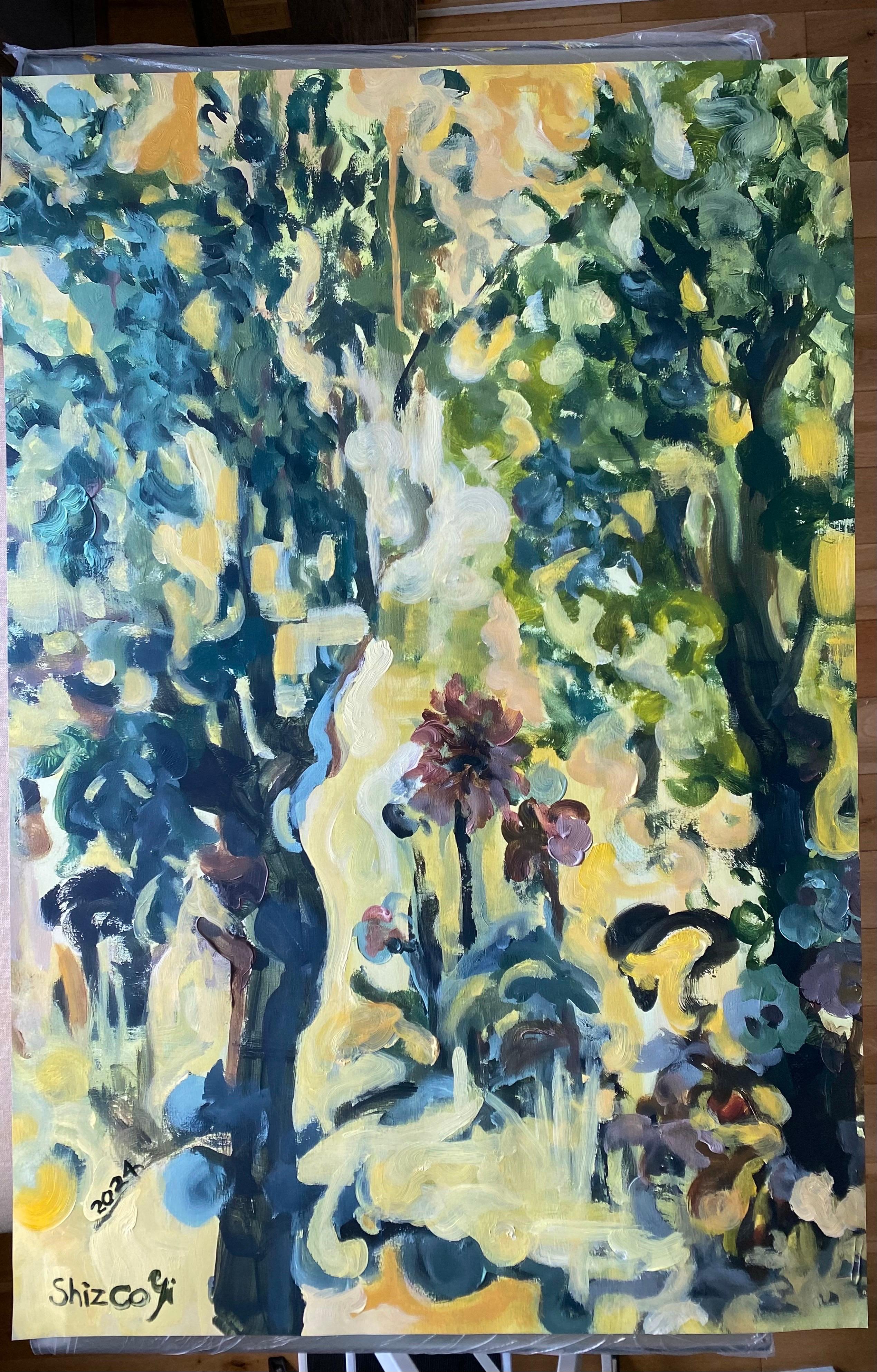 The Last Large Artist Proof-Lime Trees inYellow-Brit Awarded-Partly Hand-Painted 11