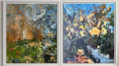 British Autumn Series Set of 2 oils-British Awarded Artist-Expression-Impression