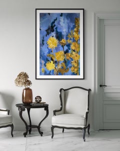 Large Hand-Painted Artist Proof-unique-Night Summer Bloom-British AwardedArtist