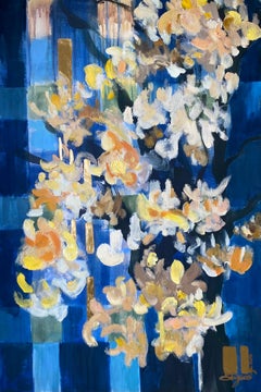 Prova d'artista dipinta a mano-Magnolias-Weaver Series-Artista britannico premiato #2 di 3