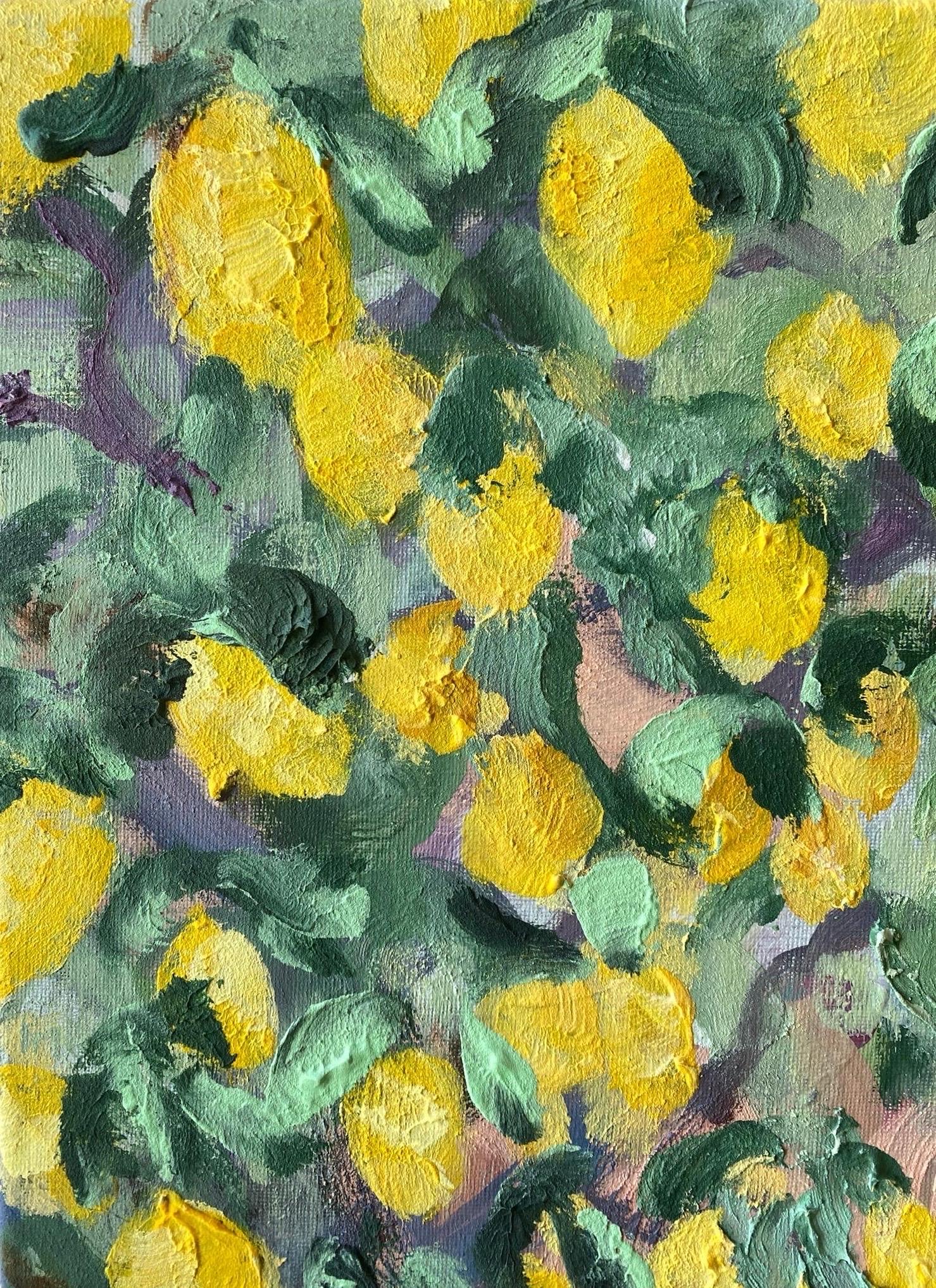 Hand painted Artist Proof-Lemon Rose Cottage-British Awarded Artist-Large OneOff For Sale 1