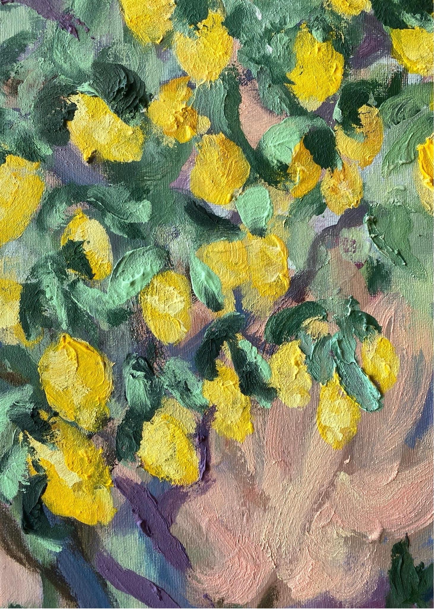 Hand painted Artist Proof-Lemon Rose Cottage-British Awarded Artist-Large OneOff For Sale 2