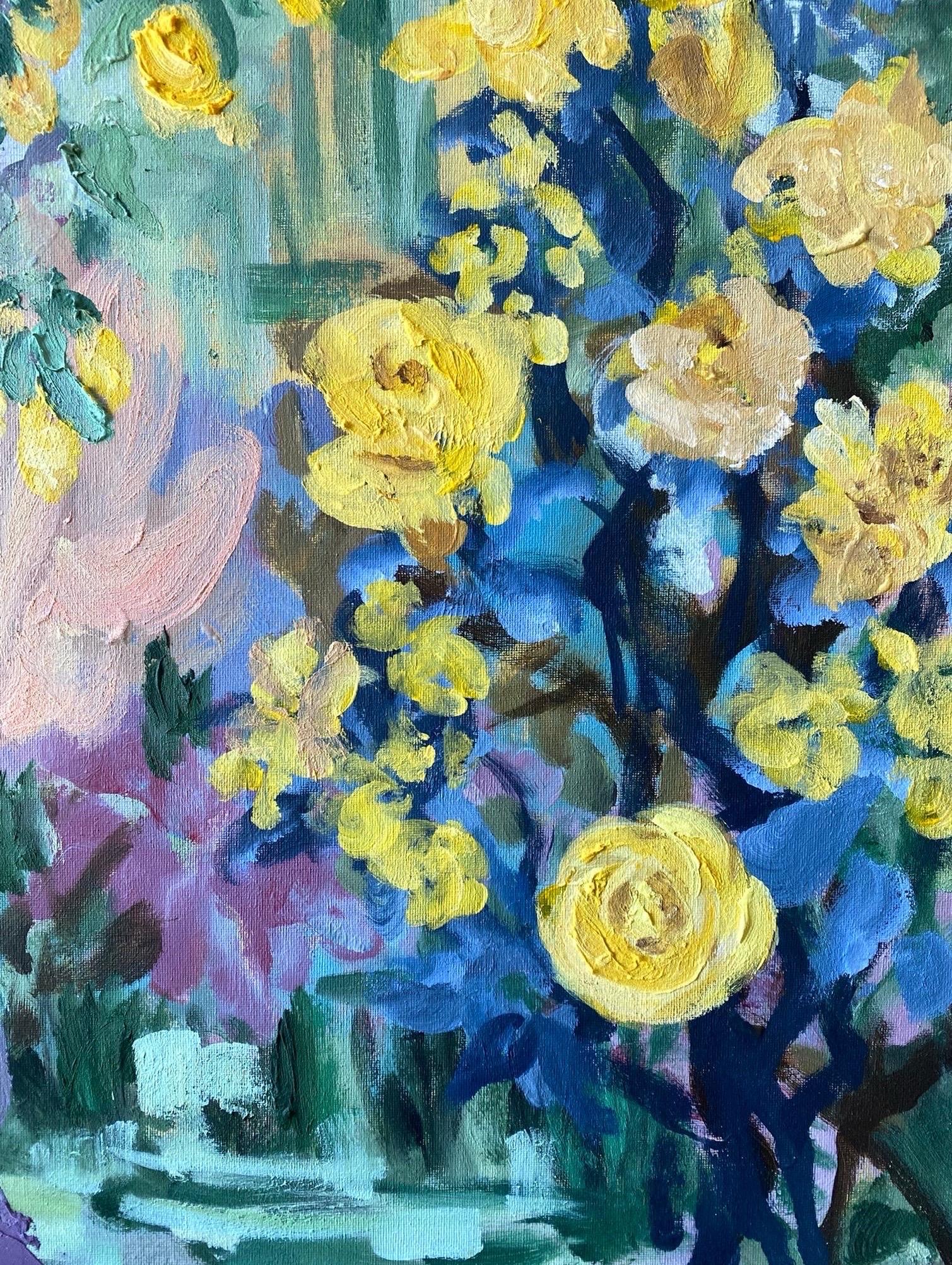 Hand painted Artist Proof-Lemon Rose Cottage-British Awarded Artist-Large OneOff For Sale 3