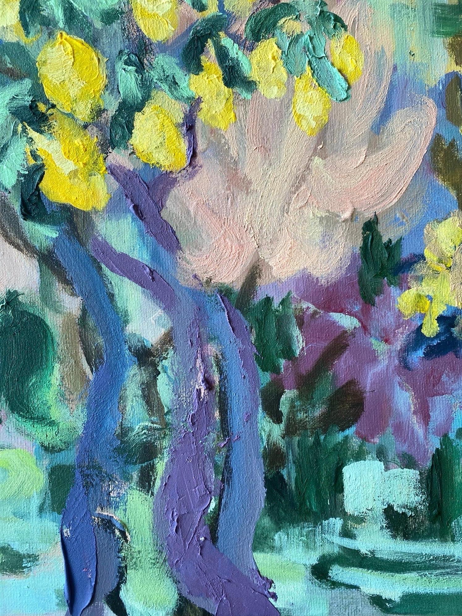 Hand painted Artist Proof-Lemon Rose Cottage-British Awarded Artist-Large OneOff For Sale 4