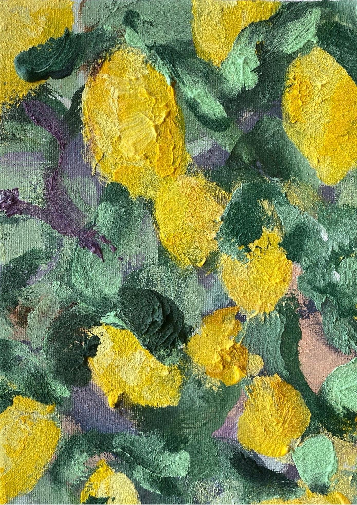Hand painted Artist Proof-Lemon Rose Cottage-British Awarded Artist-Large OneOff For Sale 9