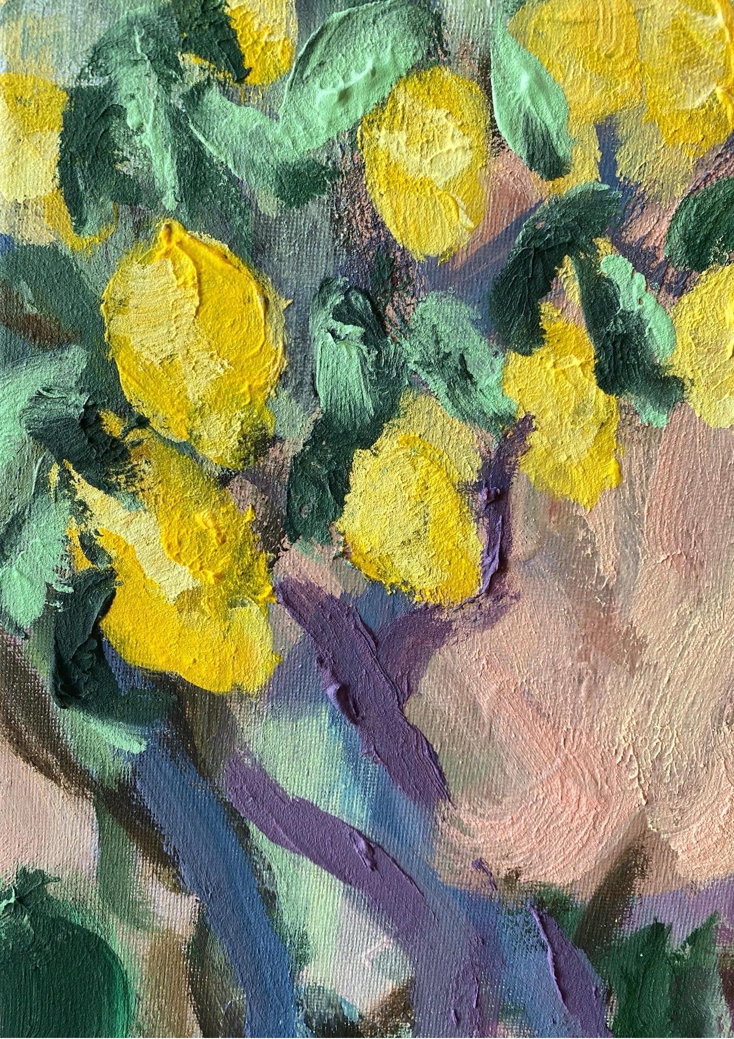 Hand painted Artist Proof-Lemon Rose Cottage-British Awarded Artist-Large OneOff For Sale 14