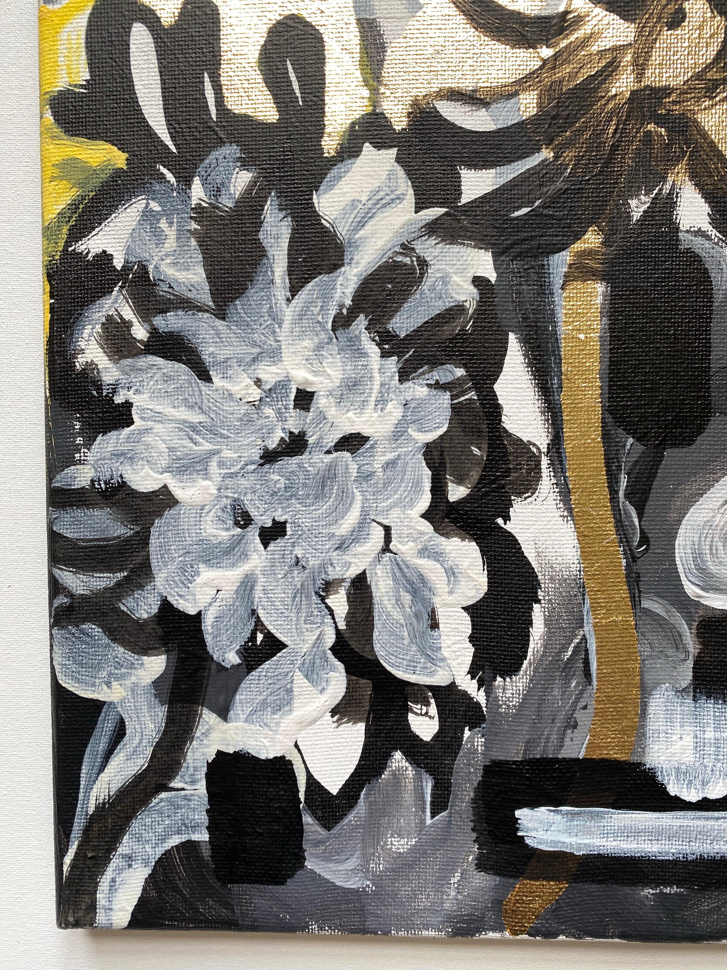 Set originale-Nostalgia-British Awarded-Inchiostro a foglia d'oro su tela-DrawingTimeSeries in vendita 15