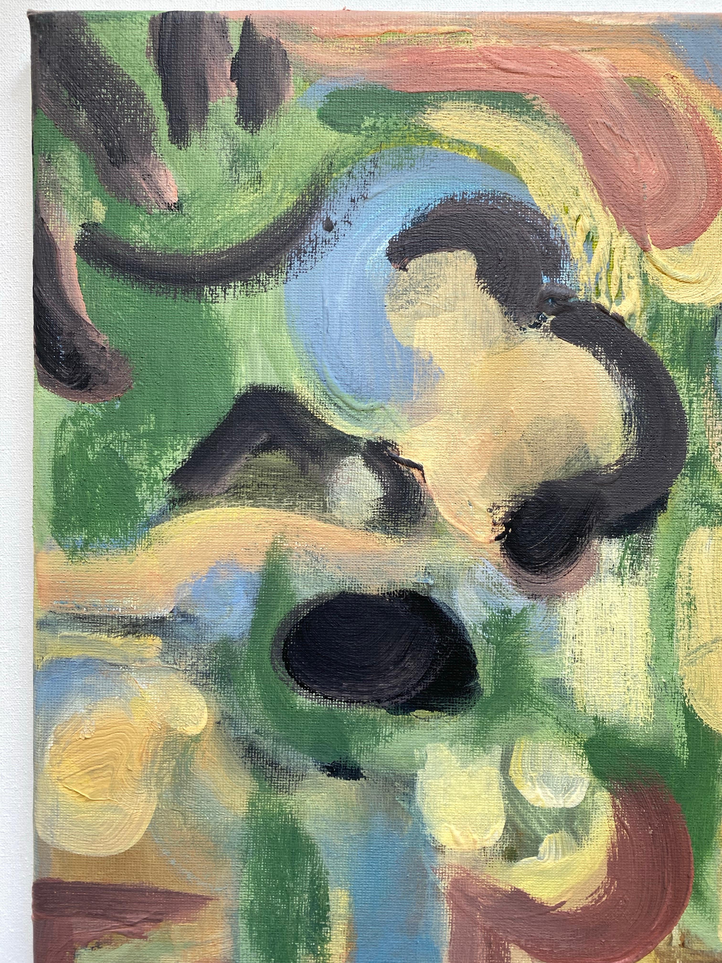Dittico originale-Duetto di primavera-Artista britannico premiato-Abstract-Contemporaneo Regno Unito in vendita 2