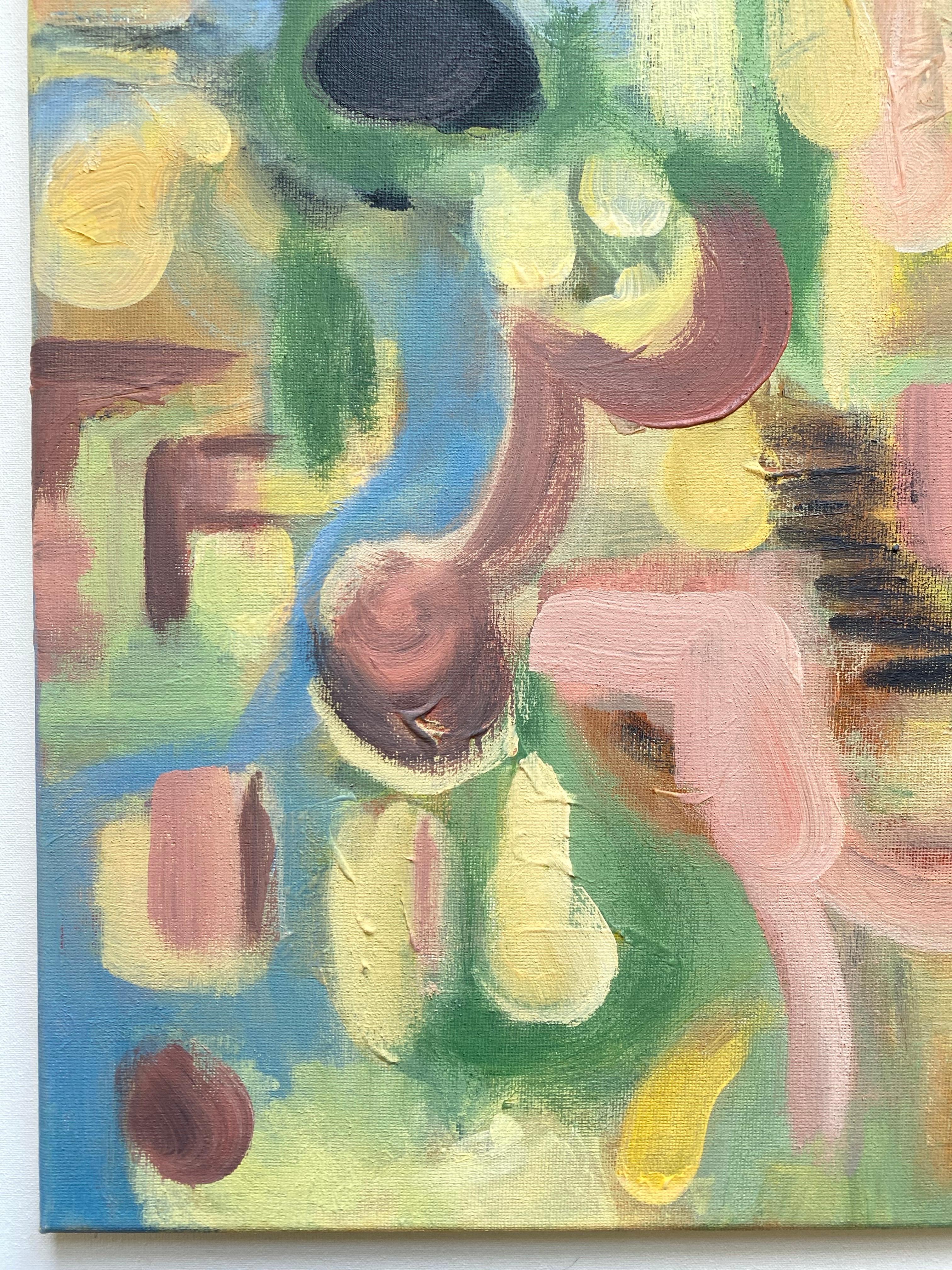 Dittico originale-Duetto di primavera-Artista britannico premiato-Abstract-Contemporaneo Regno Unito in vendita 3