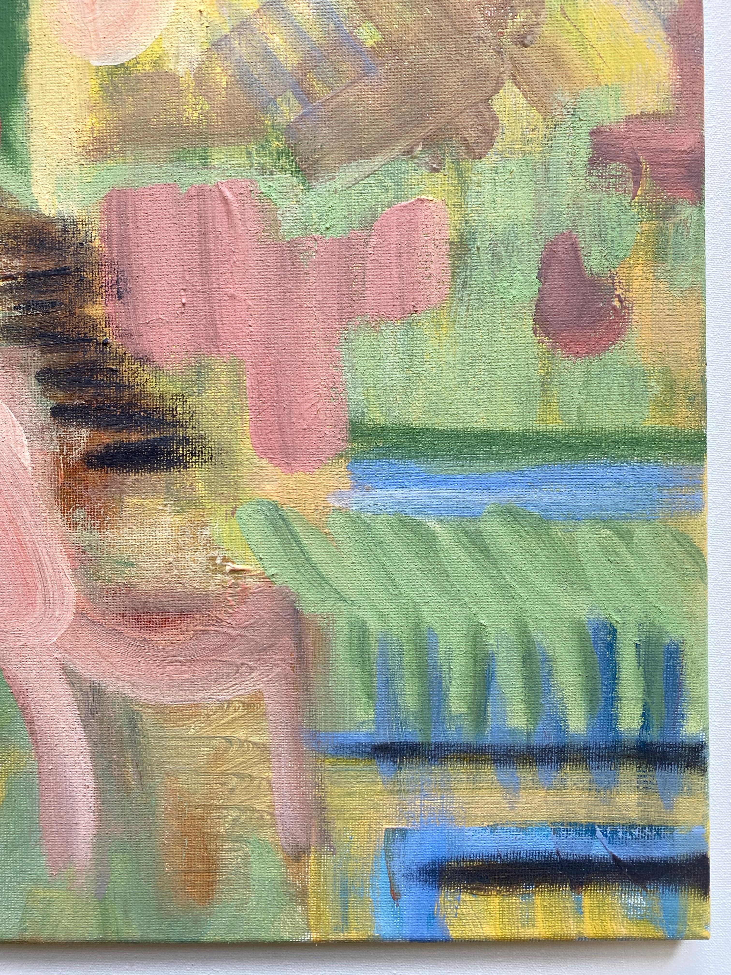 Dittico originale-Duetto di primavera-Artista britannico premiato-Abstract-Contemporaneo Regno Unito in vendita 4
