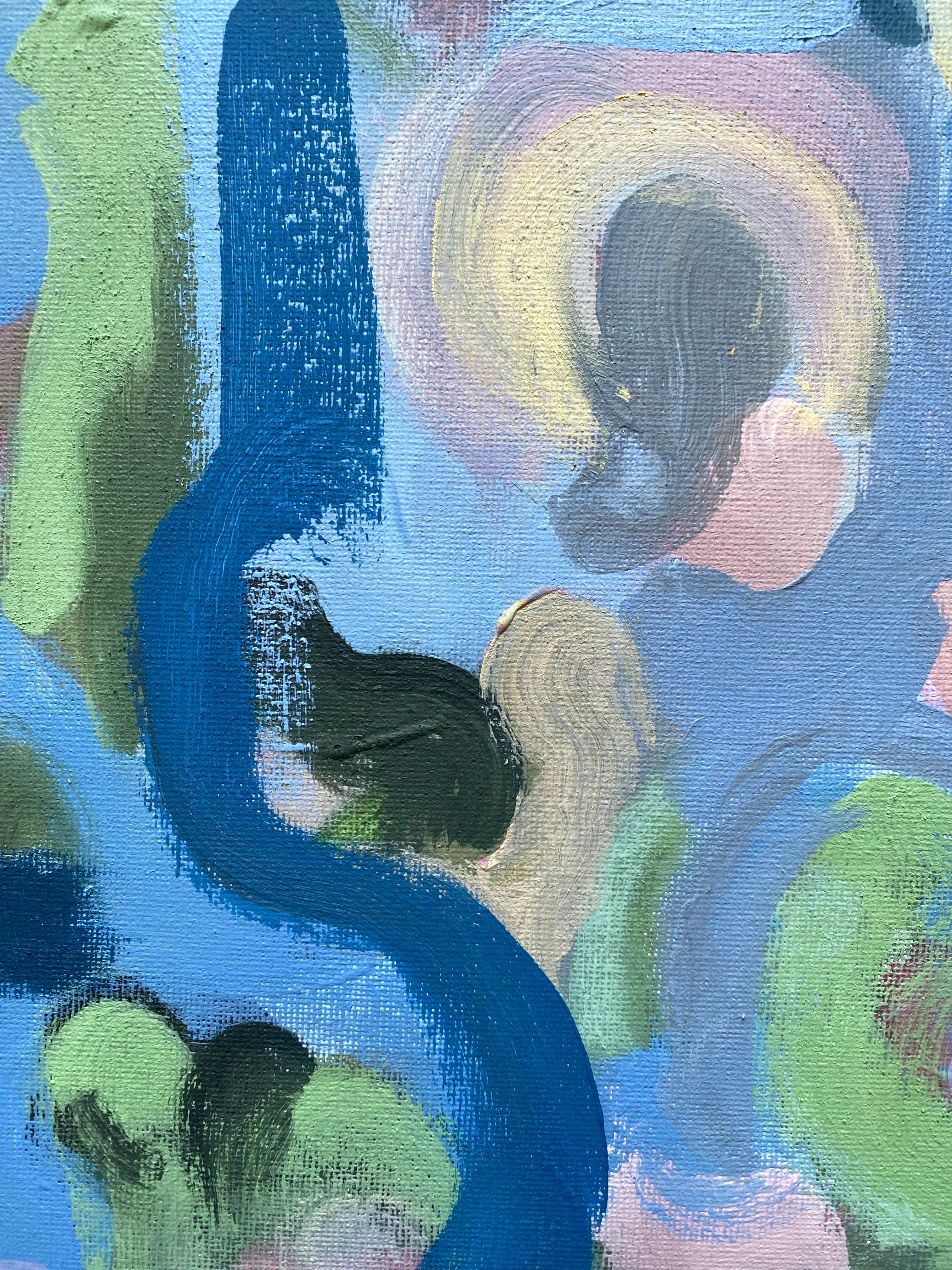 Dittico originale-Duetto di primavera-Artista britannico premiato-Abstract-Contemporaneo Regno Unito in vendita 8