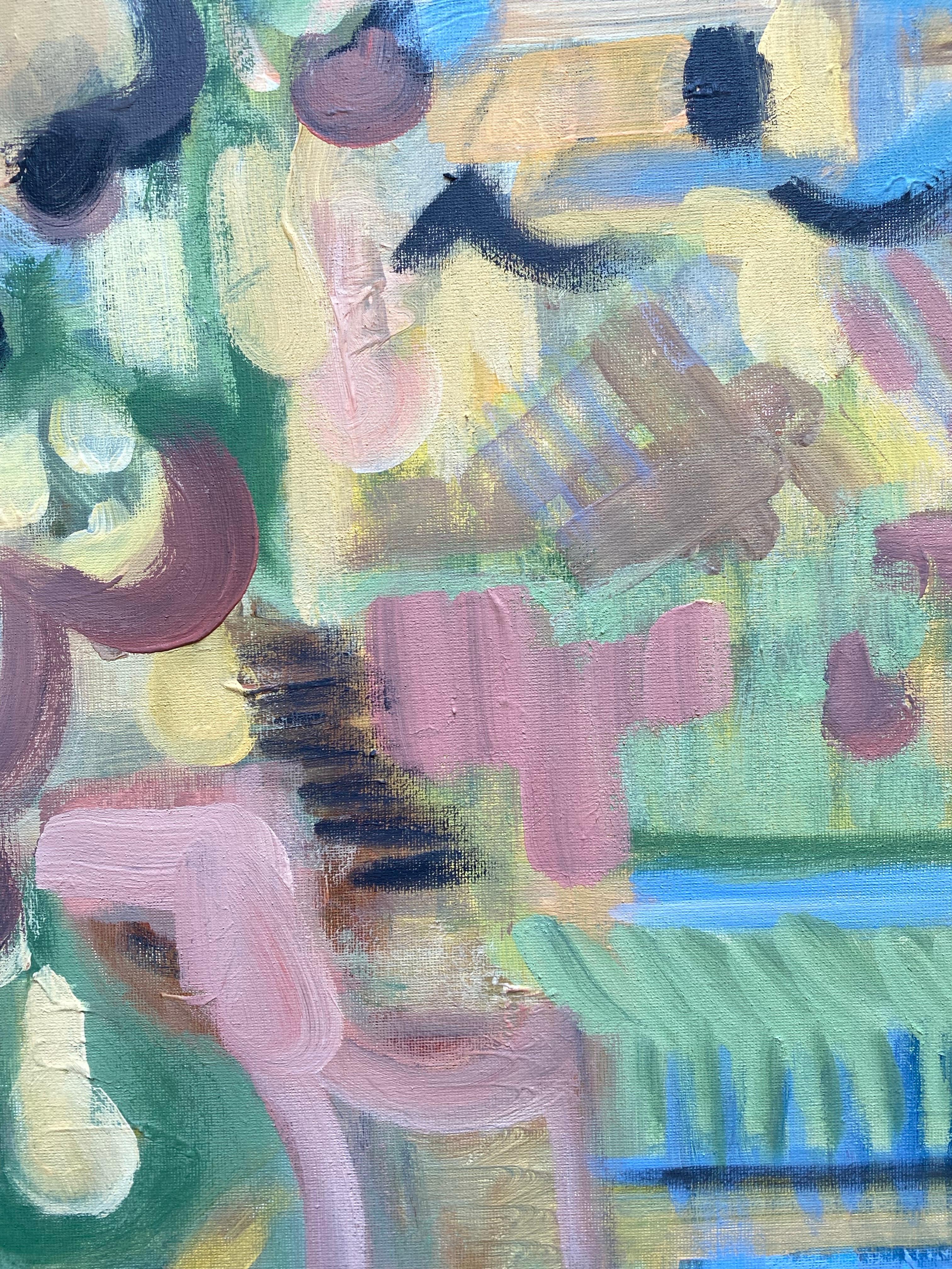 Dittico originale-Duetto di primavera-Artista britannico premiato-Abstract-Contemporaneo Regno Unito in vendita 9