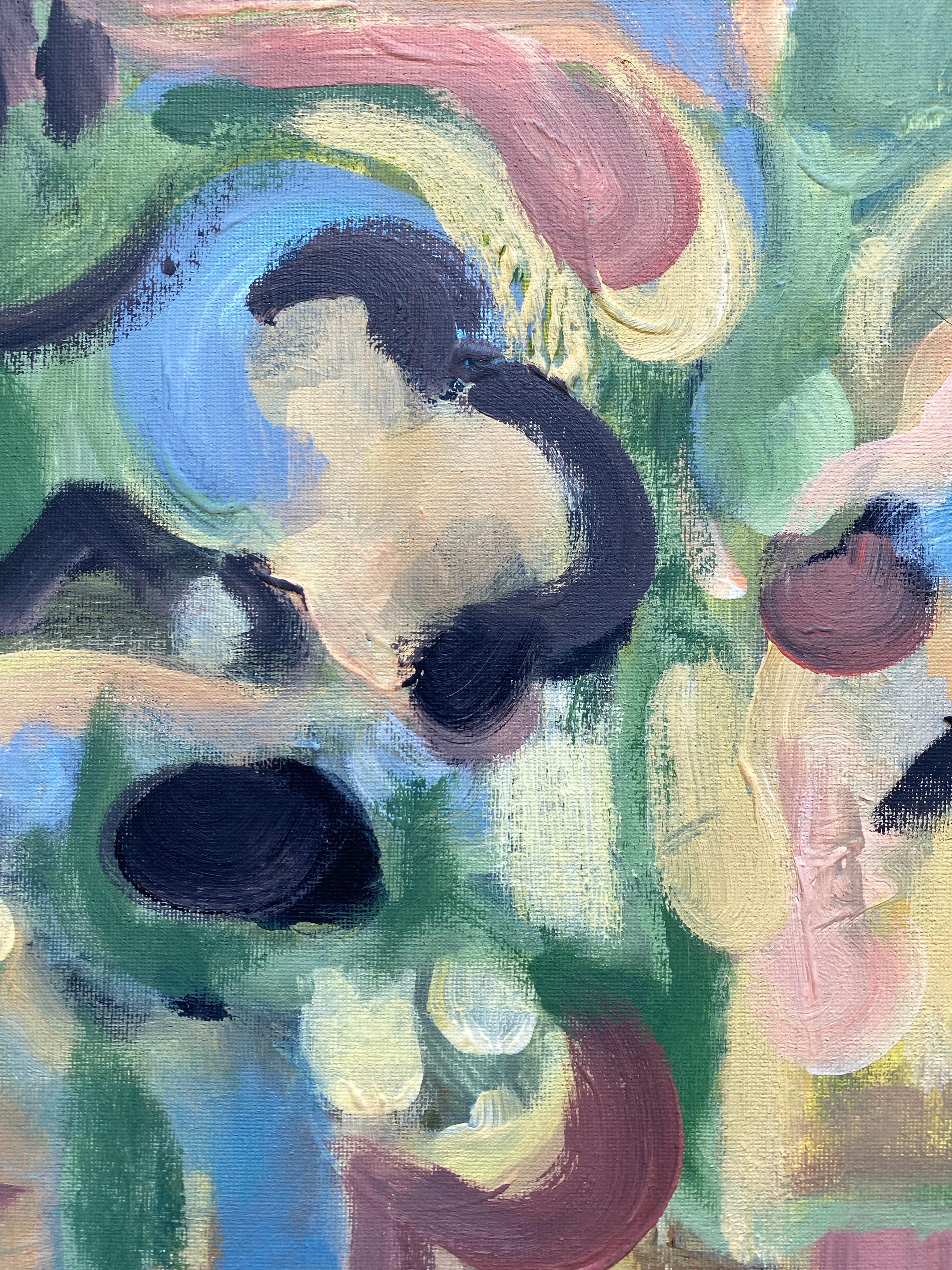 Dittico originale-Duetto di primavera-Artista britannico premiato-Abstract-Contemporaneo Regno Unito in vendita 10