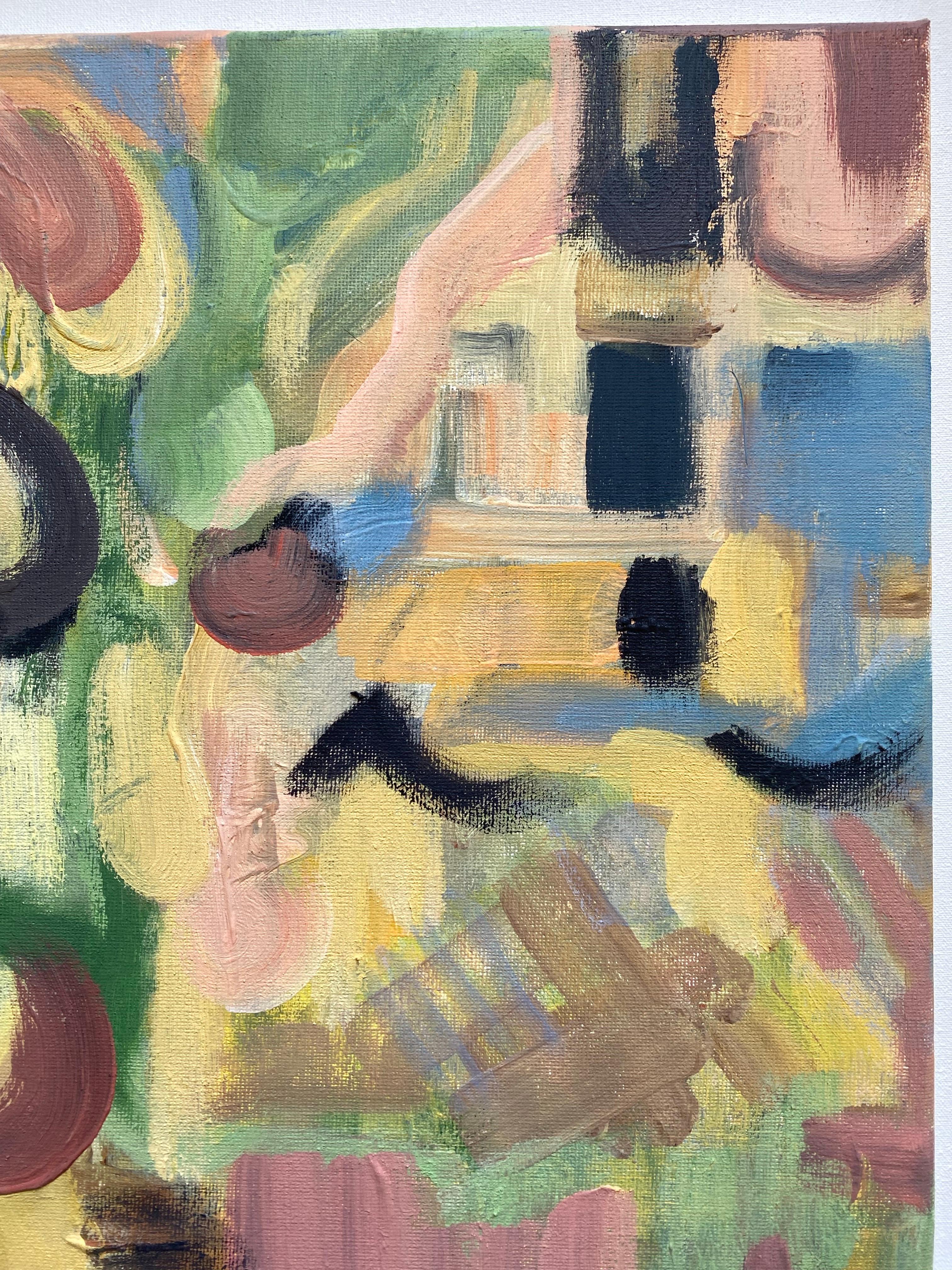 Dittico originale-Duetto di primavera-Artista britannico premiato-Abstract-Contemporaneo Regno Unito in vendita 11