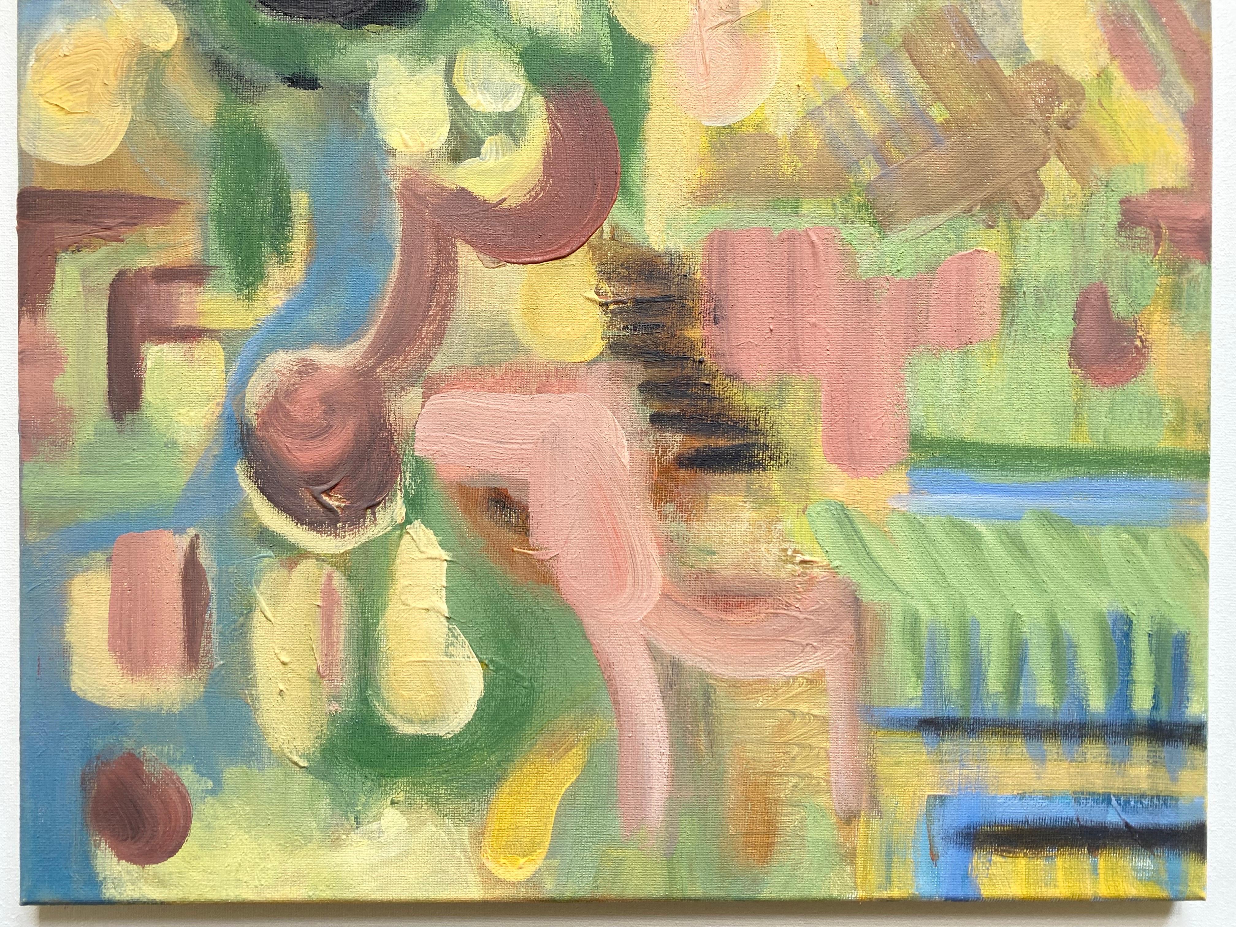 Dittico originale-Duetto di primavera-Artista britannico premiato-Abstract-Contemporaneo Regno Unito in vendita 12