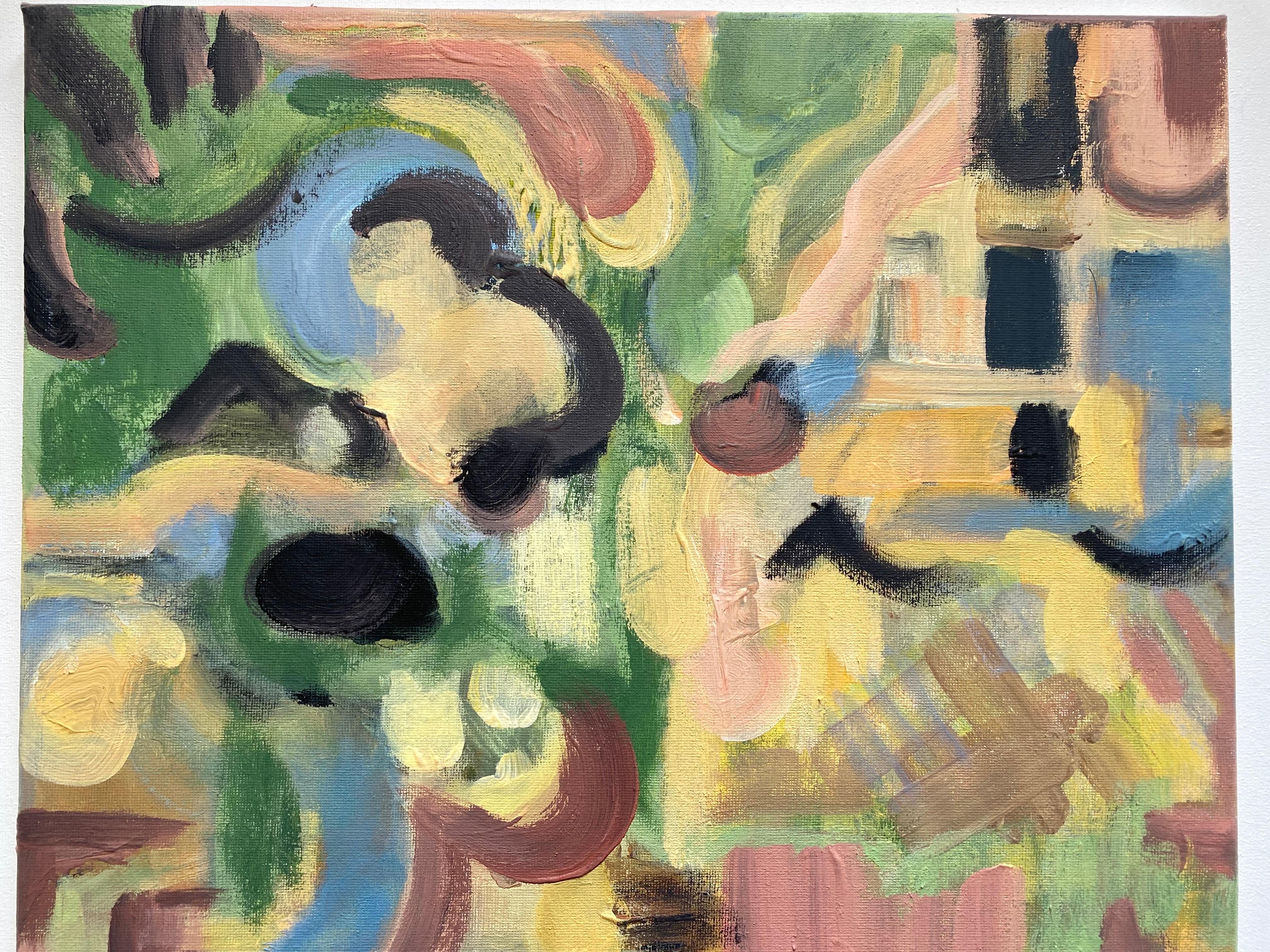 Dittico originale-Duetto di primavera-Artista britannico premiato-Abstract-Contemporaneo Regno Unito in vendita 13