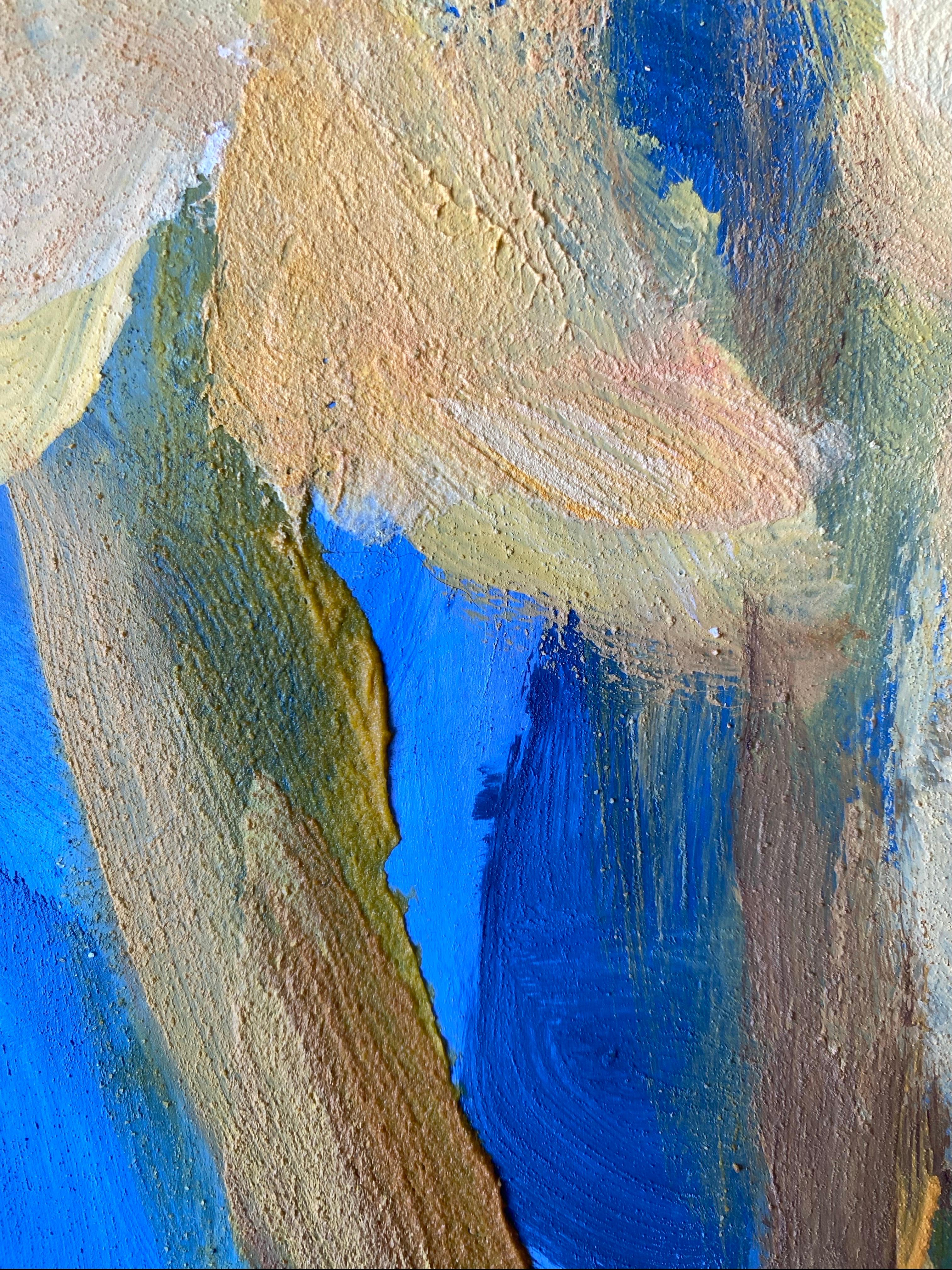 Prueba de artista única grande pintada a mano-Florecimiento nocturno de verano-Artista británico galardonado en venta 5