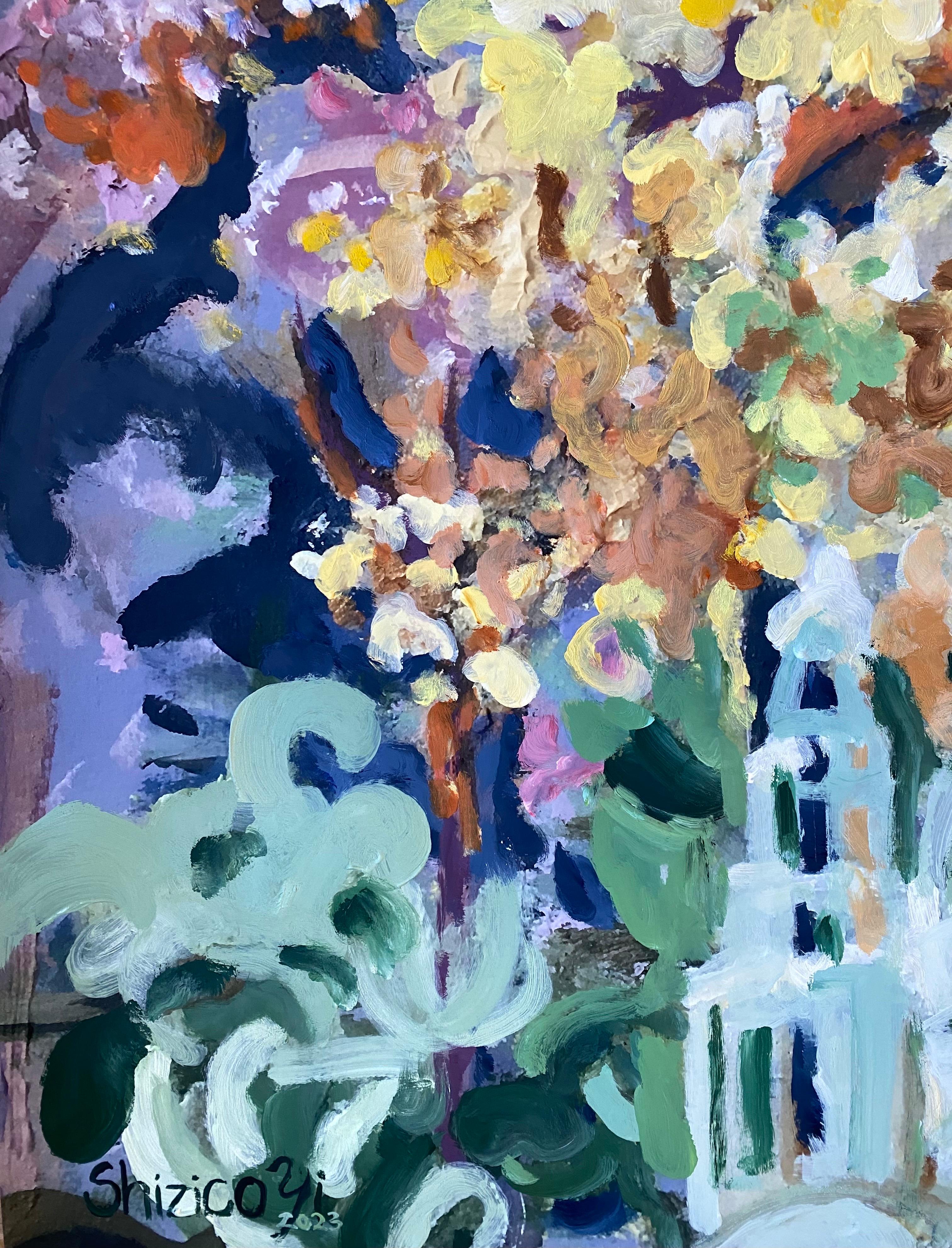 This is a hand painted large Limited Edition, truly brings impact to your space ,wowing the visitors and delight your daily life with its scale and hand painted detail. ( 90% of the image is hand painted by artist, shizico yi) 

only 5 of the