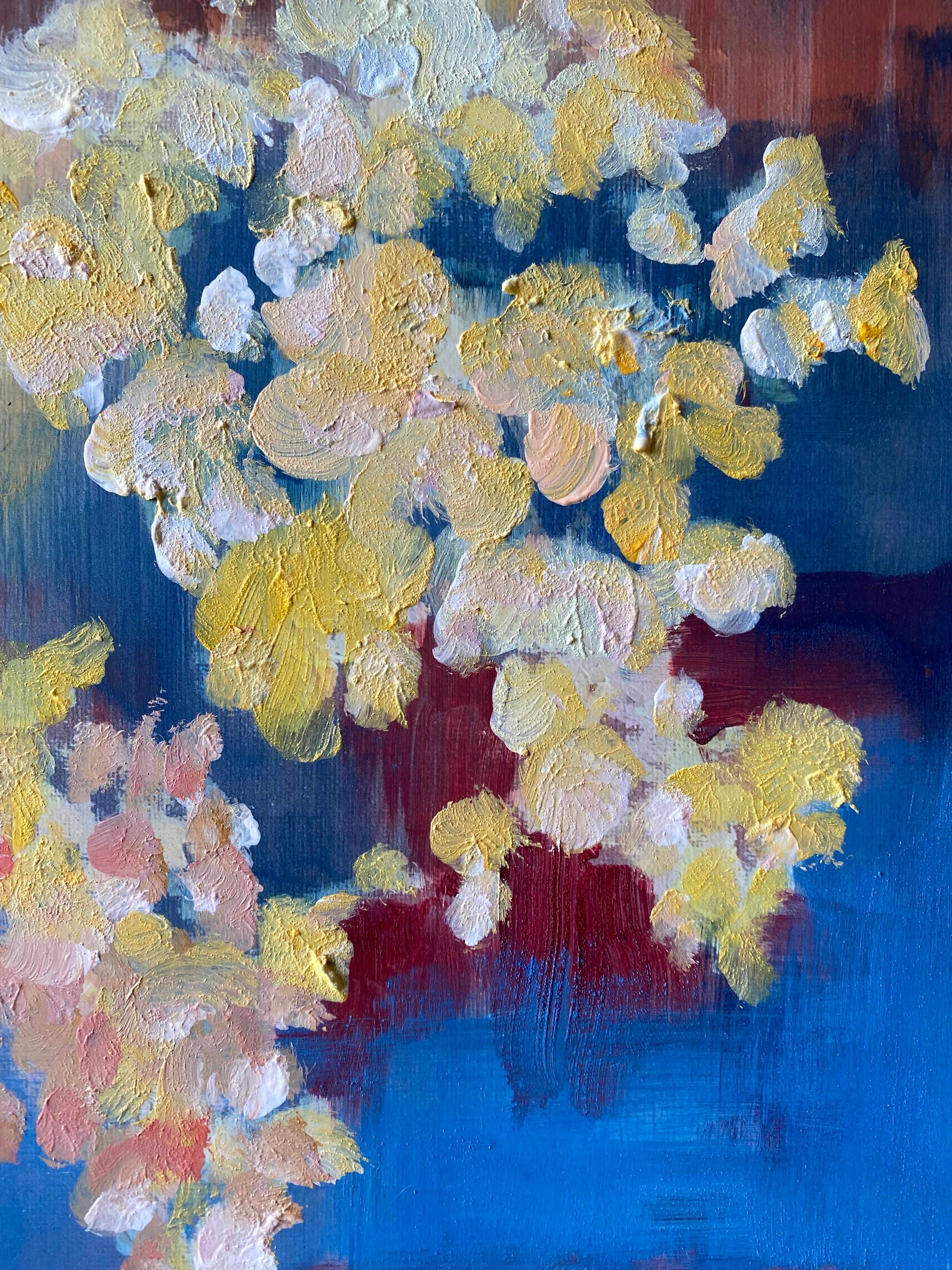 London Sakura - Handbemaltes Highlight - Britischer Preisträger - Limitierte Auflage #3 (Abstrakter Impressionismus), Print, von Shizico Yi