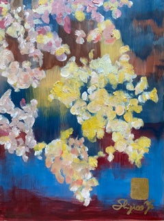 London Sakura-Hand painted highlight-British Awarded artist-Limited Edition #3