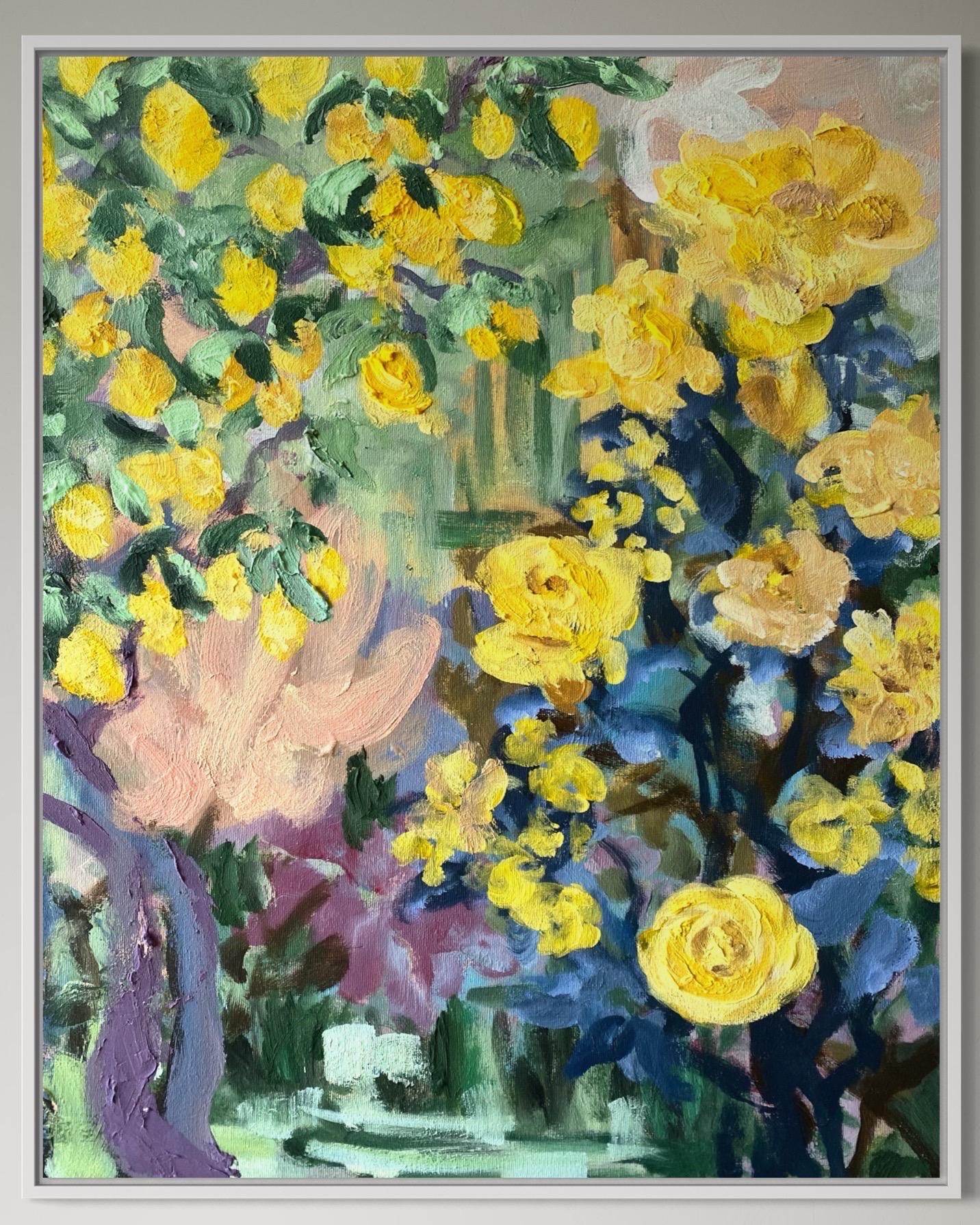 Hand painted Artist Proof-Lemon Rose Cottage-British Awarded Artist-Large OneOff